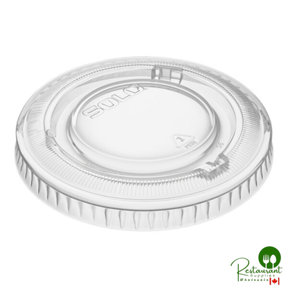 Solo Ultra Clear™ 662TP Clear No Slot Plastic Lid - 1,000/Case