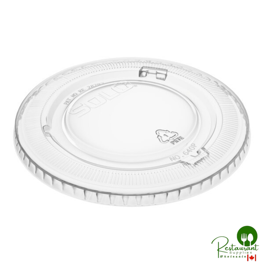 Solo 640TP Clear Plastic Non-Vented Lid - 2,500/Case