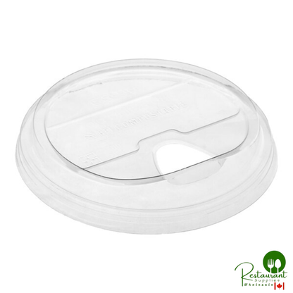 Stalk Market Planet+ PLA-SPL 9, 12, 16, 20 & 24 oz. PLA Plastic Compostable Cold Cup Sip Lid - 1,000/Case