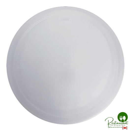 Howw Manufacturing Clear Plastic Lid with No Hole for 32 oz. Drink Bucket - 48/Case