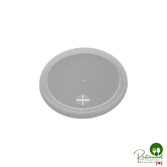 Novolex Memorables 12 oz. Flat Lid with Straw Slot for 12 oz. Stadium Cups - 1,000/Case