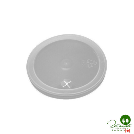Novolex Memorables 16-22 oz. Flat Lid with Straw Slot for 16 and 22 oz. Stadium Cups - 500/Case