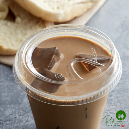 Fabri-Kal SLKC12/24 Kal-Clear / Nexclear 12 / 14, 16 / 18, 20, and 24 oz. Clear Plastic Strawless / Sip Lid - 1,000/Case
