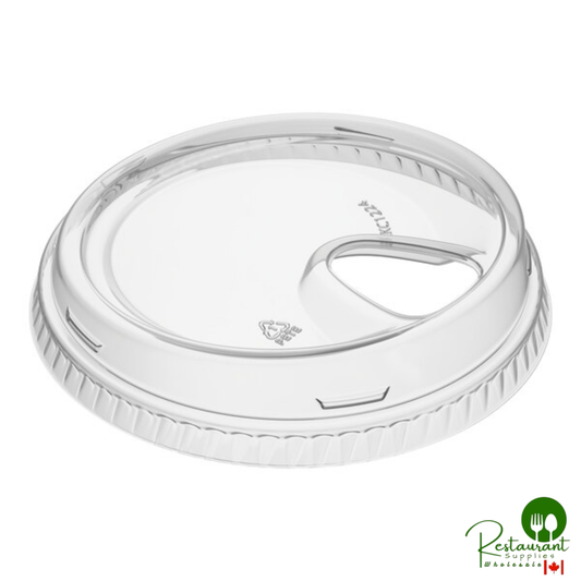 Fabri-Kal SLKC12/24 Kal-Clear / Nexclear 12 / 14, 16 / 18, 20, and 24 oz. Clear Plastic Strawless / Sip Lid - 1,000/Case