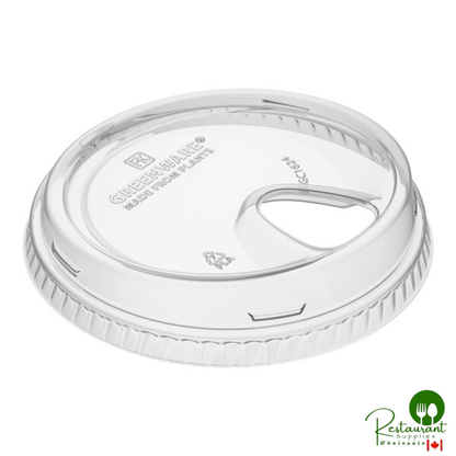 Fabri-Kal SLGC16/24 Greenware 16 and 24 oz. Clear Plastic Strawless / Sip Lid - 1,000/Case