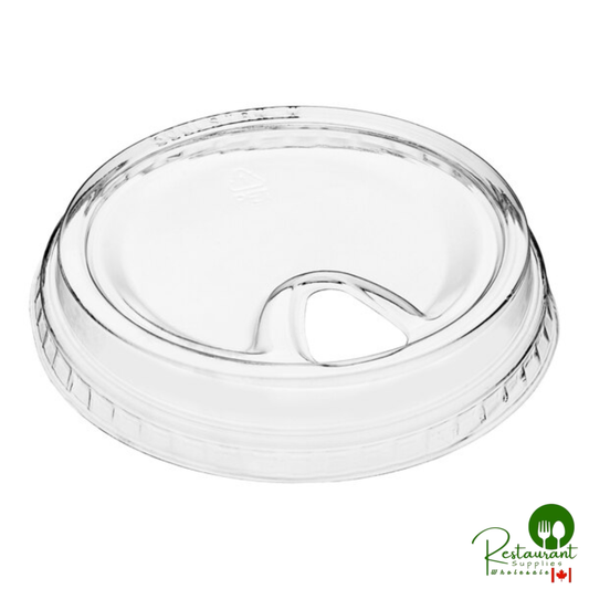 9, 12, 16, 20, and 24 oz. Clear Sip-Through Lid with Extra-Wide Opening By Prime - 1,000/Case