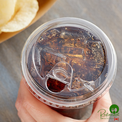 9, 12, 16, 20, and 24 oz. Clear Strawless / Sip Lid By Prime - 1,000/Case