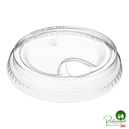 32 oz. Clear Sip-Through Lid with Extra-Wide Opening By Prime - 500/Case