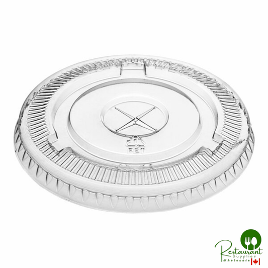 5, 7, and 10oz. Clear Plastic Lid with Straw Slot By Prime - 1,000/Case