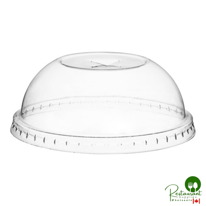 42 oz. Clear Plastic Dome Lid with Straw Slot By Prime - 500/Case