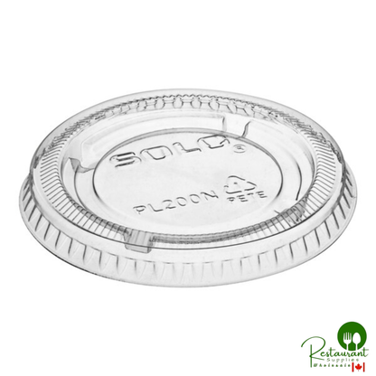 Solo PL200N Medium Clear Plastic Souffle / Cup Lid - 2,500/Case
