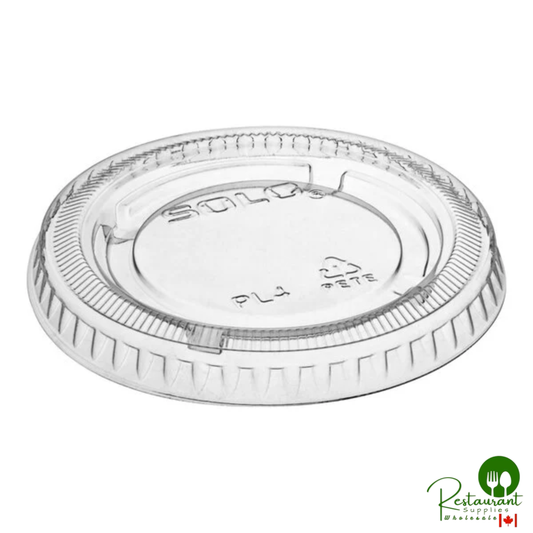 Solo PL4N Large Clear Plastic Souffle / Cup Lid - 2,500/Case