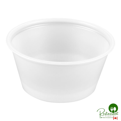Solo P200N 2 oz. Translucent Polystyrene Souffle / Portion Cup - 2,500/Case