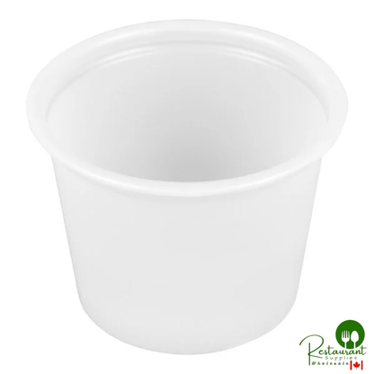 Solo P100N 1 oz. Translucent Polystyrene Souffle / Portion Cup - 2,500/Case