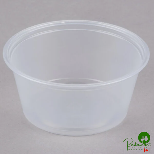 Dart Conex Complements 325PC 3.25 oz. Clear Plastic Souffle / Portion Cup - 2,500/Case