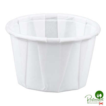Solo SCC100 1 oz. White Paper Souffle / Portion Cup - 5,000/Case