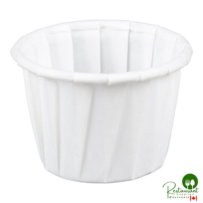 Solo SCC075 0.75 oz. White Paper Souffle / Portion Cup - 5,000/Case