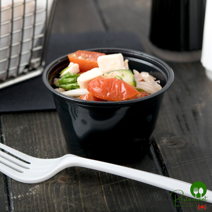 Dart Conex Complements 400PCBLK 4 oz. Black Plastic Souffle / Portion Cup - 2,500/Case