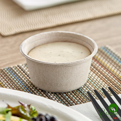 Dart 2 oz. Compostable Fiber Portion Cup - 2,500/Case