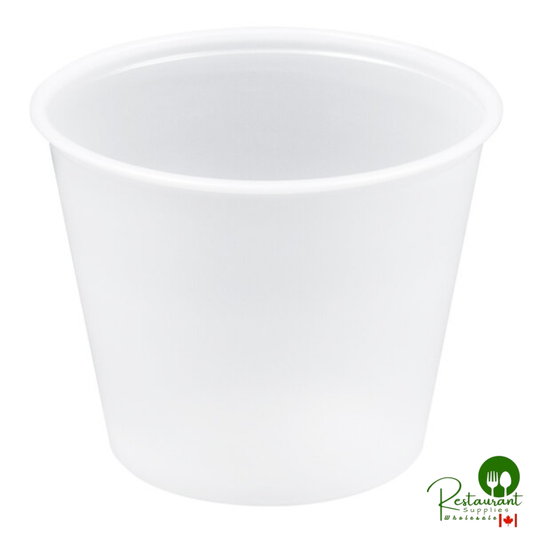 Solo P550N 5.5 oz. Translucent Polystyrene Souffle / Portion Cup - 2,500/Case