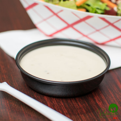 Solo SCCDSS2 2.5 oz. Black Wide Sauce / Portion Cup - 2,500/Case