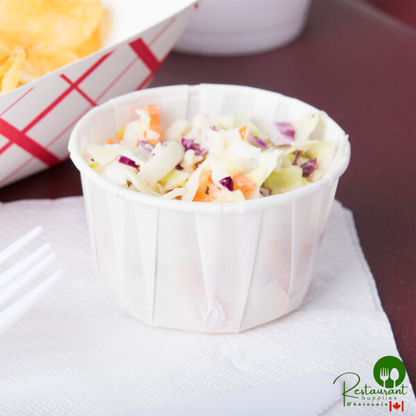 Solo SCC325 3.25 oz. White Paper Souffle / Portion Cup - 5,000/Case