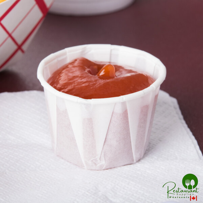 Solo 125-2050 1.25 oz. Paper Souffle / Portion Cup - 5,000/Case
