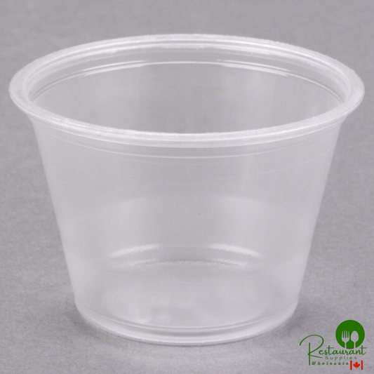 Dart Conex Complements 250PC 2.5 oz. Clear Plastic Souffle / Portion Cup - 2,500/Case
