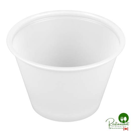 Solo P250N 2.5 oz. Translucent Polystyrene Souffle / Portion Cup - 2,500/Case