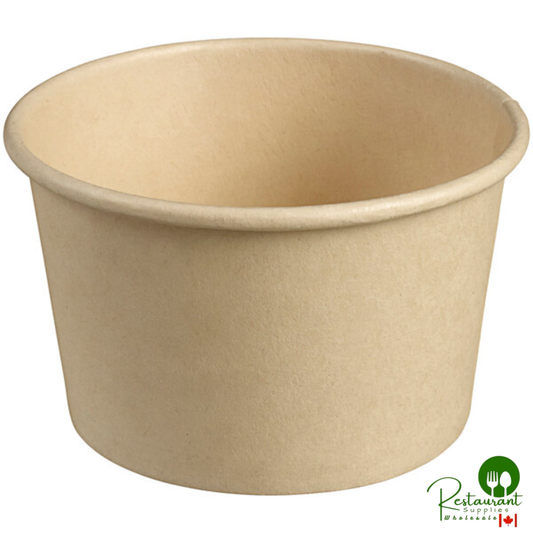 Solia 3 oz. Natural Bamboo Fiber Dessert / Tasting Cup with PLA Lamination - 1,000/Case