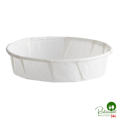 Genpak F100S Harvest Paper 1 oz. Squat Souffle / Portion Cup - 5,000/Case