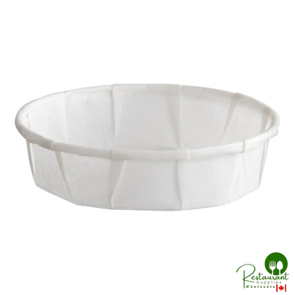 Genpak F075S Harvest Paper 0.75 oz. Squat Souffle / Portion Cup - 5,000/Case