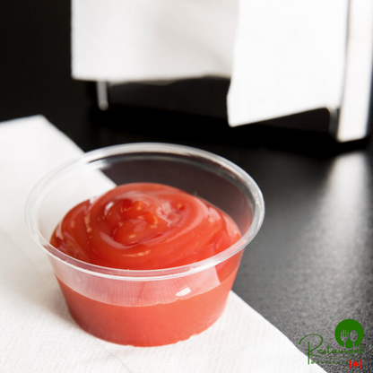 Fabri-Kal GPC200 Greenware 2 oz. Compostable Clear Plastic Souffle / Portion Cup - 2,000/Case