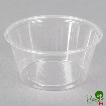 Fabri-Kal GPC200 Greenware 2 oz. Compostable Clear Plastic Souffle / Portion Cup - 2,000/Case