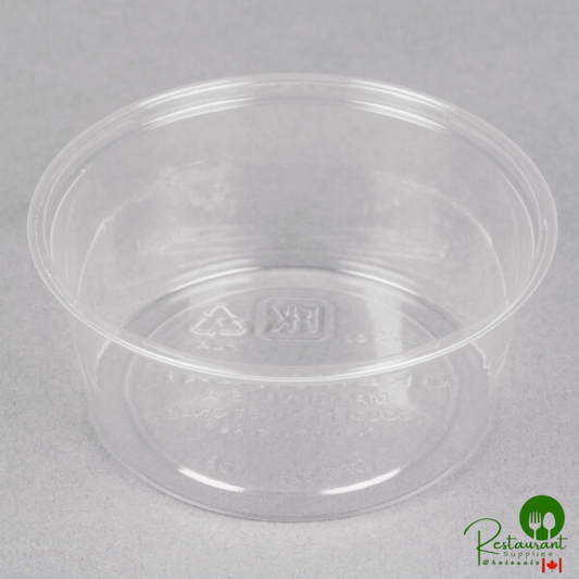 Fabri-Kal GPC325 Greenware 3.25 oz. Compostable Plastic Souffle / Portion Cup - 2,000/Case