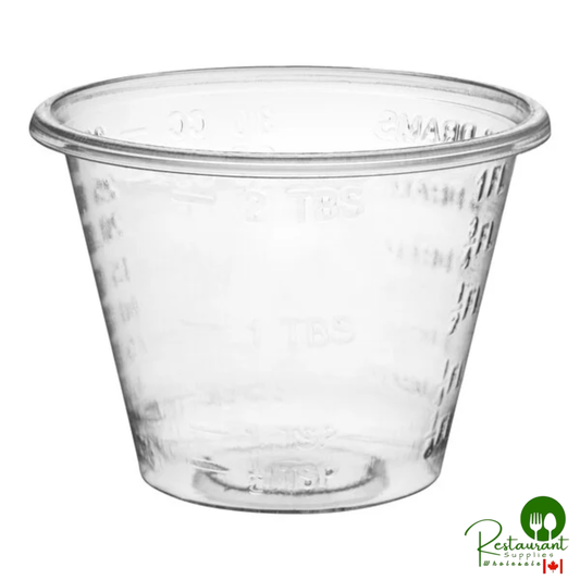 1 oz. Disposable Polypropylene Graduated Cup By Prime - 5,000/Case