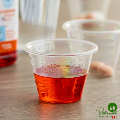 1 oz. Disposable Polypropylene Graduated Cup By Prime - 5,000/Case