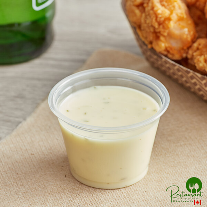 2.5 oz. Clear Plastic Souffle Cup / Portion Cup By Prime - 2,500/Case