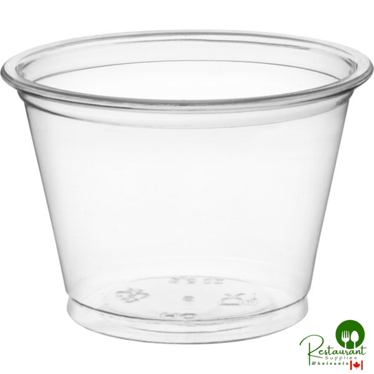 2.5 oz. Clear Plastic Souffle Cup / Portion Cup By Prime - 2,500/Case