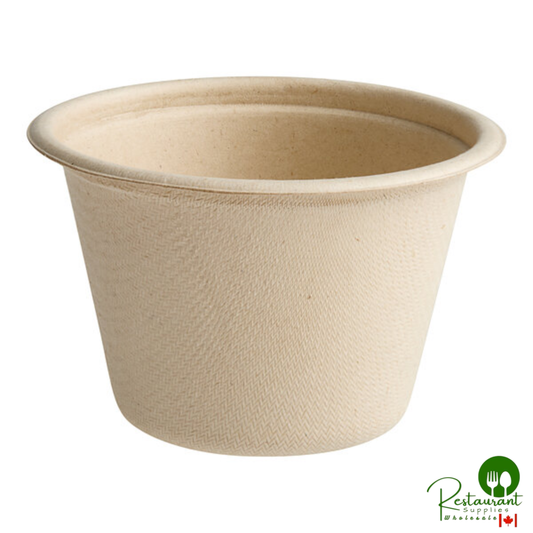 4 oz. Compostable Natural Plant Fiber Portion Cup By Prime - 1,000/Case