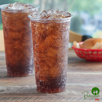 32 oz. Straight Wall Clear PET Plastic Cold Cup By Prime - 300/Case