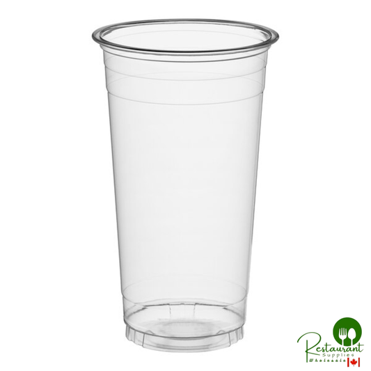 32 oz. Straight Wall Clear PET Plastic Cold Cup By Prime - 300/Case