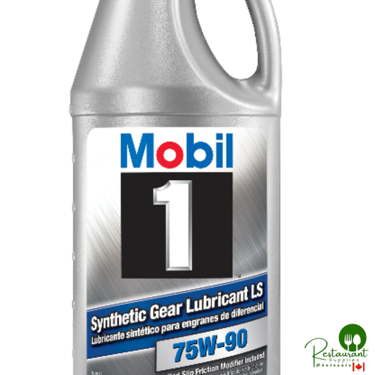 MOBIL 1 75W90 LIMITED SLIP 100% SYNTHETIC GEAR OIL – CASE OF 12 – 1 QUART JUGS