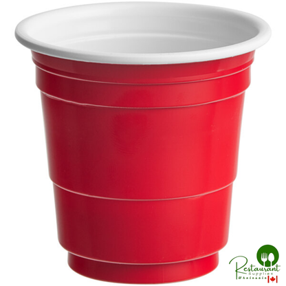 2 oz. Red Plastic Shot Cup By Prime - 1,000/Case