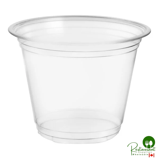 Heavy Weight 9 oz. Clear Plastic Squat Cold Cup By Prime - 1,000/Case
