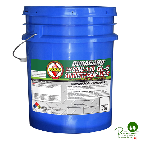 DURAGARD® DIAMOND PLATE® 80W-140 100% SYNTHETIC GL-5 – 5 GALLON PAIL