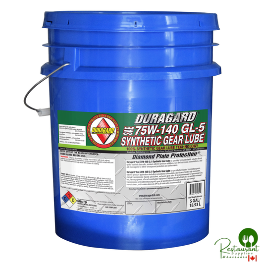 DURAGARD® DIAMOND PLATE® 75W-140 100% SYNTHETIC GL-5 GEAR OIL – 5 GALLON PAIL GAL