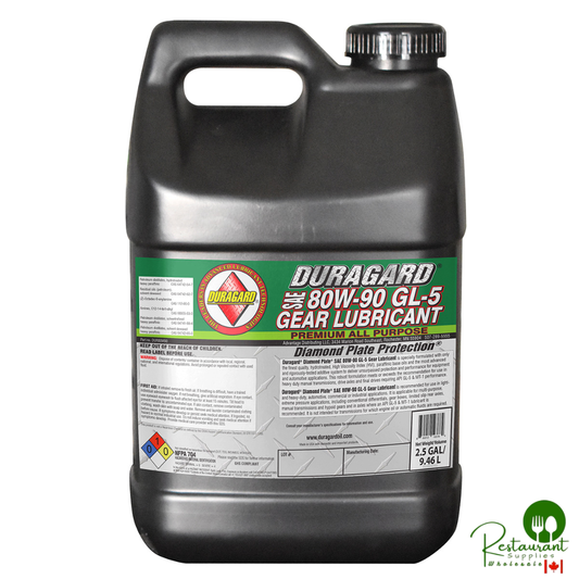 DURAGARD® DIAMOND PLATE® ULTRA-PREMIUM GEAR LUBE HD 80W90 GEAR LUBE GL-5 – 2.5 GALLON JUG – SINGLE
