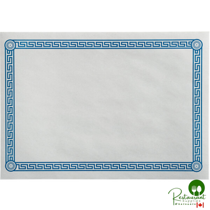 10" x 14" Greek Key Blue Placemat By Prime - 1,000/Case