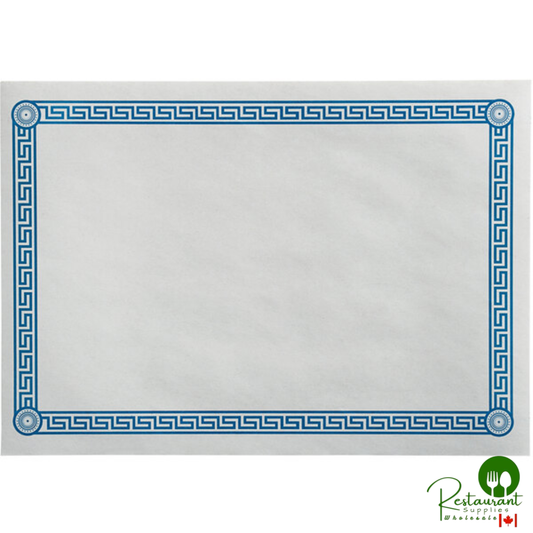 10" x 14" Greek Key Blue Placemat By Prime - 1,000/Case